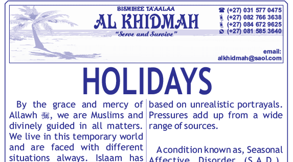 Holidays